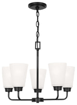 Kerrville 5-Light Chandelier, Midnight Black