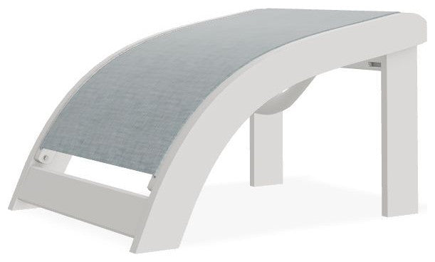 Adirondack Sling Outdoor Ottoman, Charm/Snow