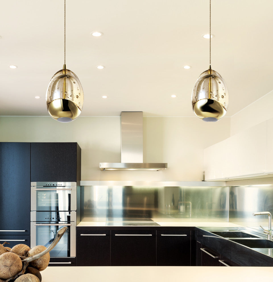 Venezia 3.5" ETL Certified Integrated LED Pendant Lighting Fixture, Gold