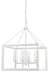 Golden Lighting 2073-4 Smyth 4 Light 21"W Taper Candle Style - Natural White