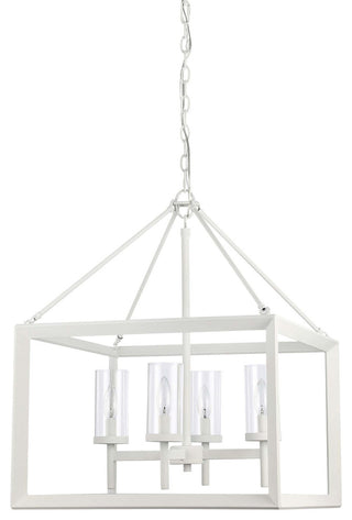 Golden Lighting 2073-4 Smyth 4 Light 21"W Taper Candle Style - Natural White