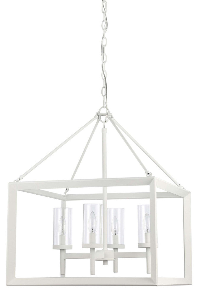 Golden Lighting 2073-4 Smyth 4 Light 21"W Taper Candle Style - Natural White