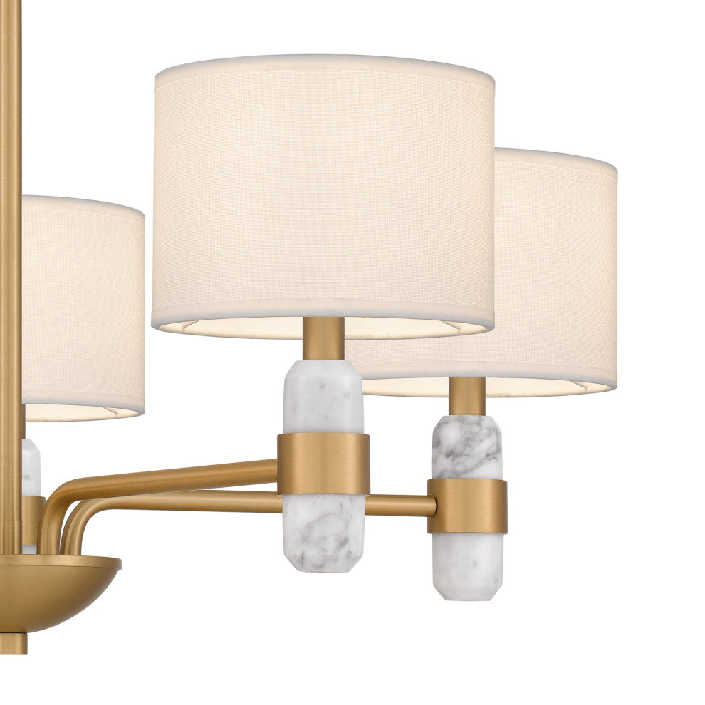 Quoizel KMB5030 Kimberly 5 Light 30"W Chandelier - Brushed Weathered Brass