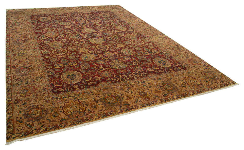 Rug N Carpet - Handwoven Oriental 9' 2" x 12' 5" Oversize Oushak Area Rug