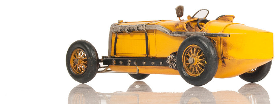 Alfa Romeo P2 Classic Racing Car Model, Collectible Metal Scale Model Car