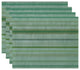 Raya De Agua, Stripe Print Placemat, Set of 4, Green