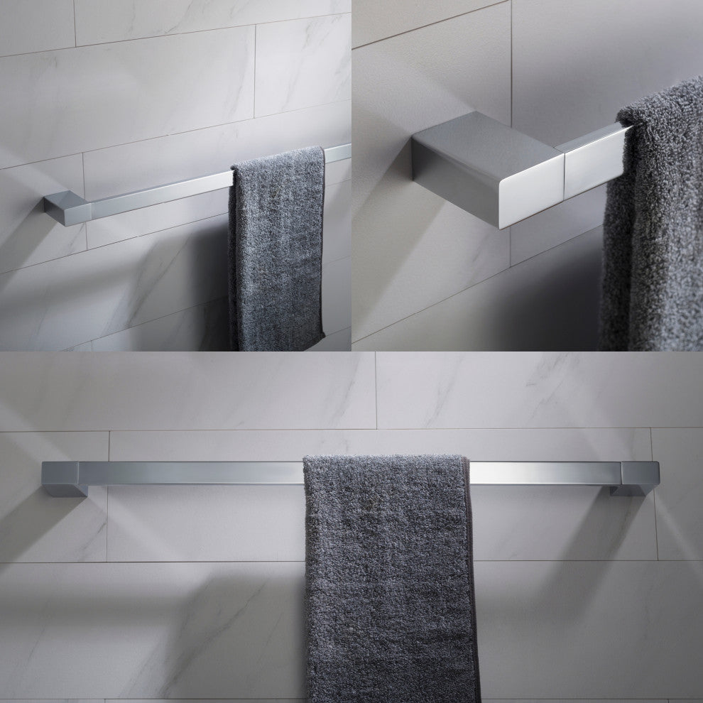 Stelios Bathroom 24" Towel Bar, Chrome