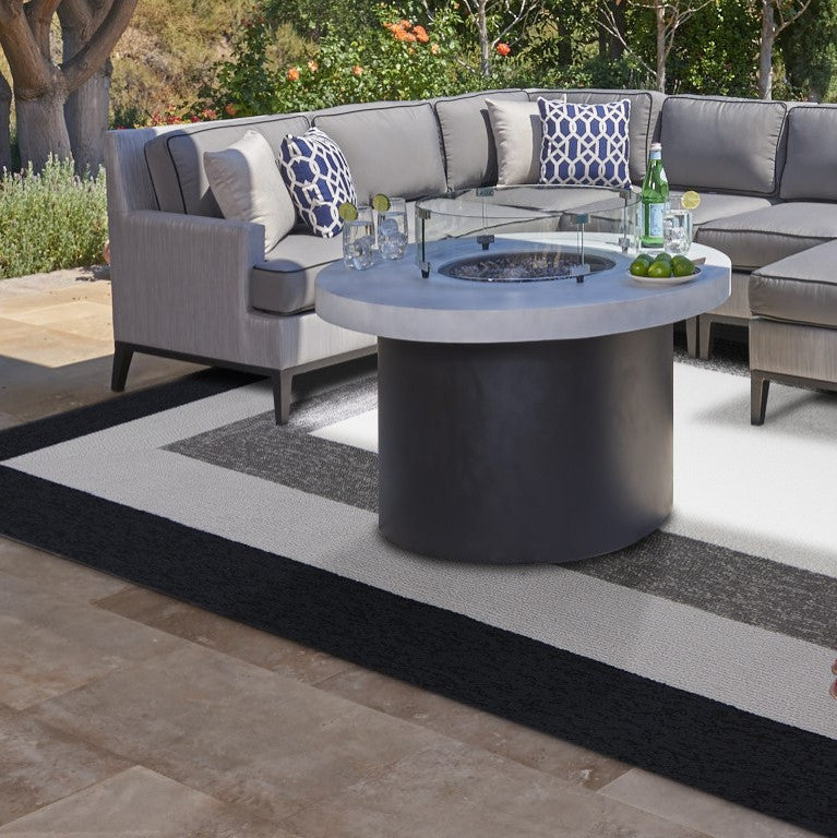 HomeRoots 8' x 11' UV treated Polypropylene Charcoal Area Rug