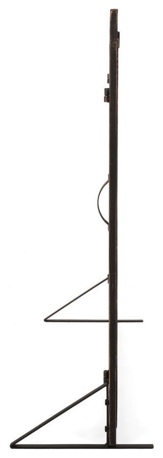 Samantha Iron Fireplace Screen, Black Brushed Gold