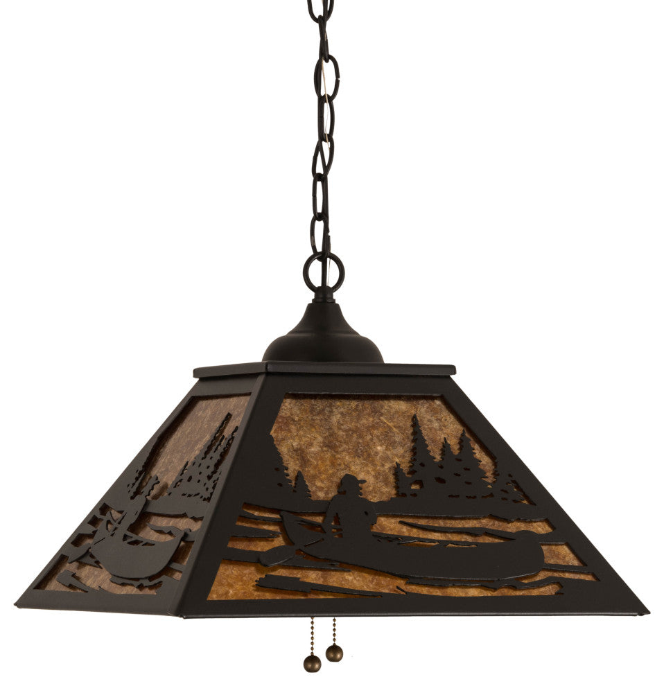 16Sq Canoe Tall Pines Pendant