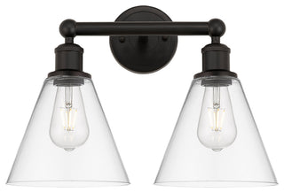 Berkshire 2-Light 17" Bath Vanity Light, Oil Rubbed Bronze Finish, Clear Shade