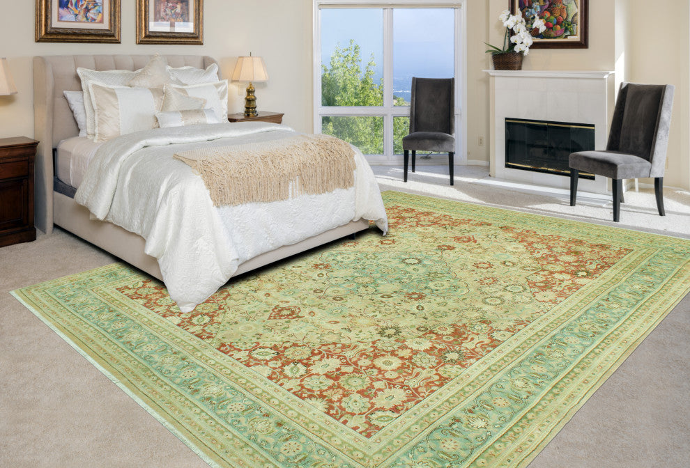 Pak-Persian Dannimar Beige/Light Blue Rug, 7'10x10'2