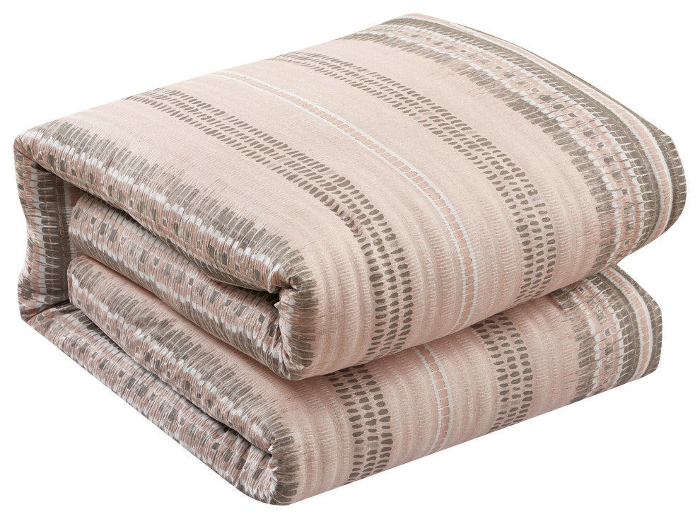 Ayla 10 Piece Comforter Set, Pink, Queen