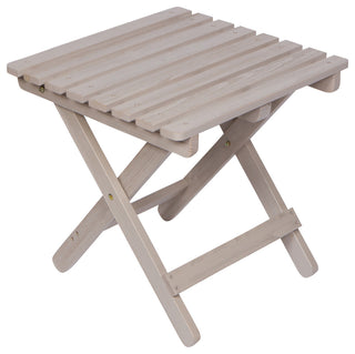 Shine Company Adirondack Folding Table With Hydro-Tex Finish, Graystone