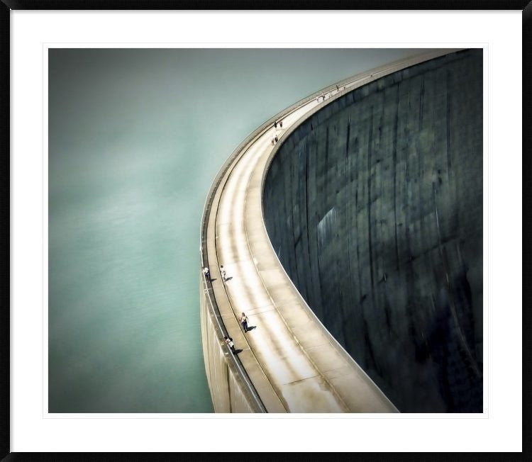 "The Dam" Framed Digital Print by Anna Cseresnjes, 44x38"