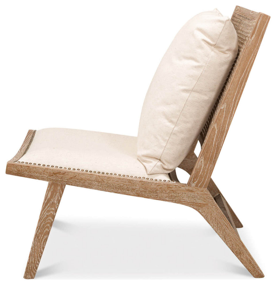 Mid-Century Style Whitewash Chair