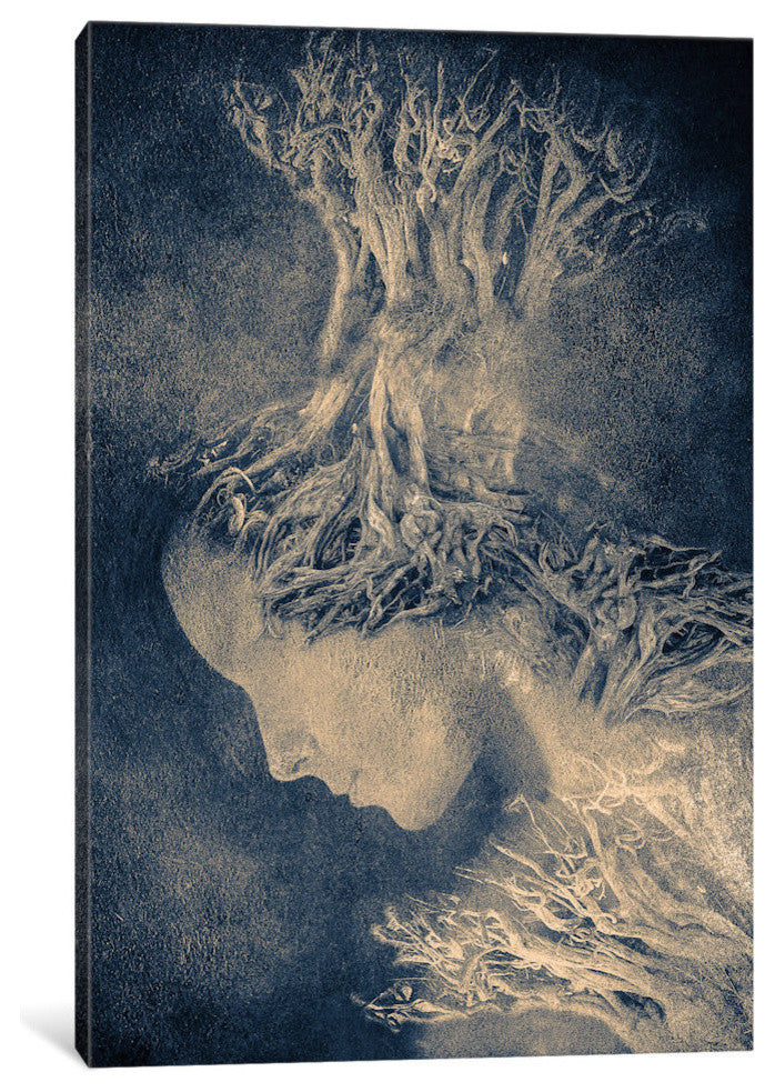 "Dark Portrait I" by Viviana Gonzalez, 18x12x1.5