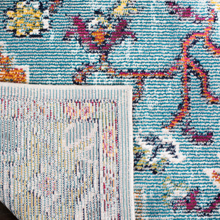 Safavieh Crystal CRS501J Rug, Teal/Orange, 2'2" X 9'