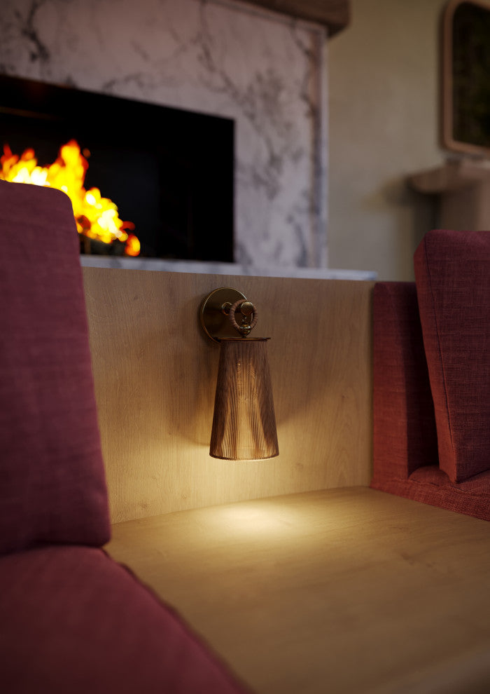 Mandy Cheng x Mitzi Lauz Wall Sconce Aged Brass