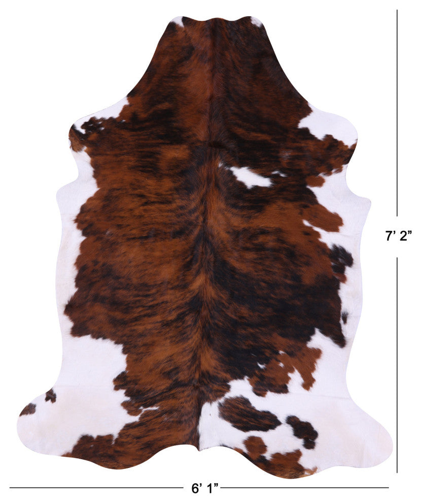 Brindle Natural Cowhide Rug 7' 2" X 6' 1" C2291