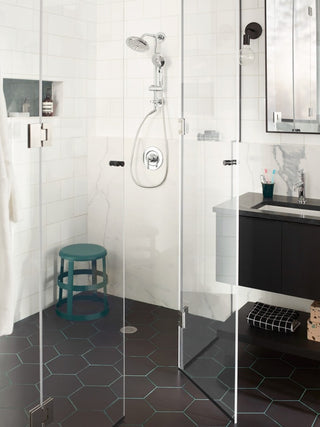 Moen Matte Black Shower Only, Chrome