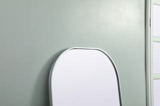 Metal Frame Arch Full Length Mirror 28X74 Inch, Silver