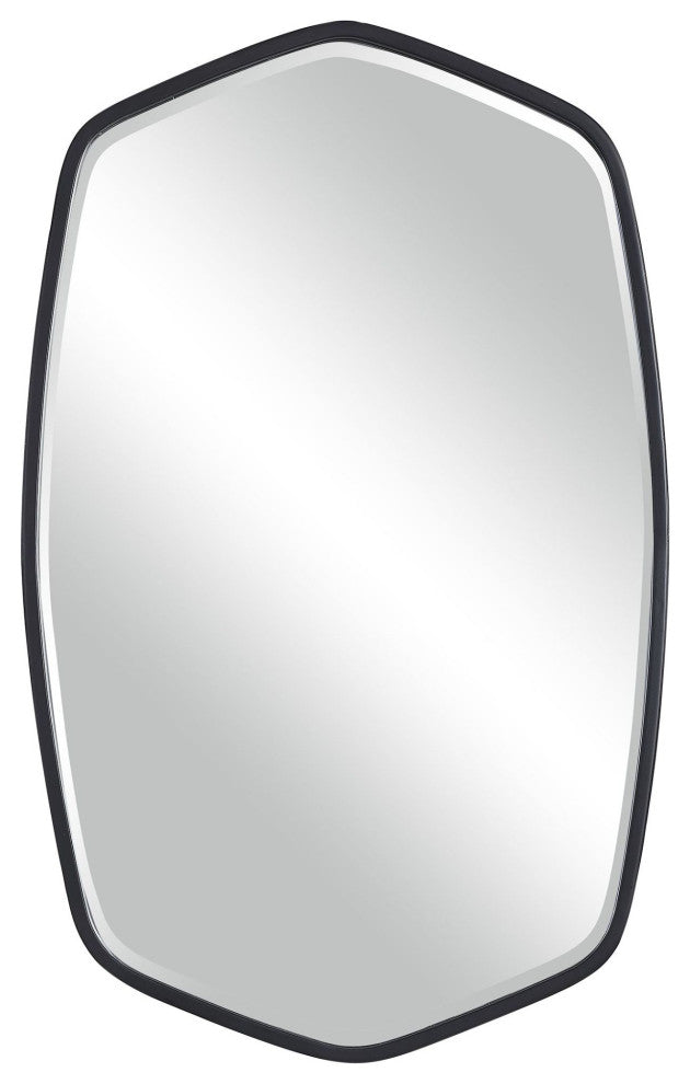 Uttermost 09699 Duronia 22-1/4" W x 36-1/4" H Contemporary - Satin Black