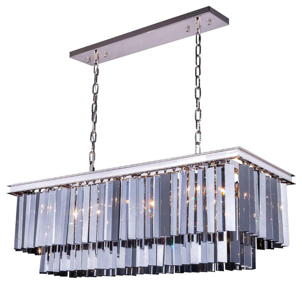 1404 Cambria Collection Pendant Lamp, Silver Shade, Polished Nickel