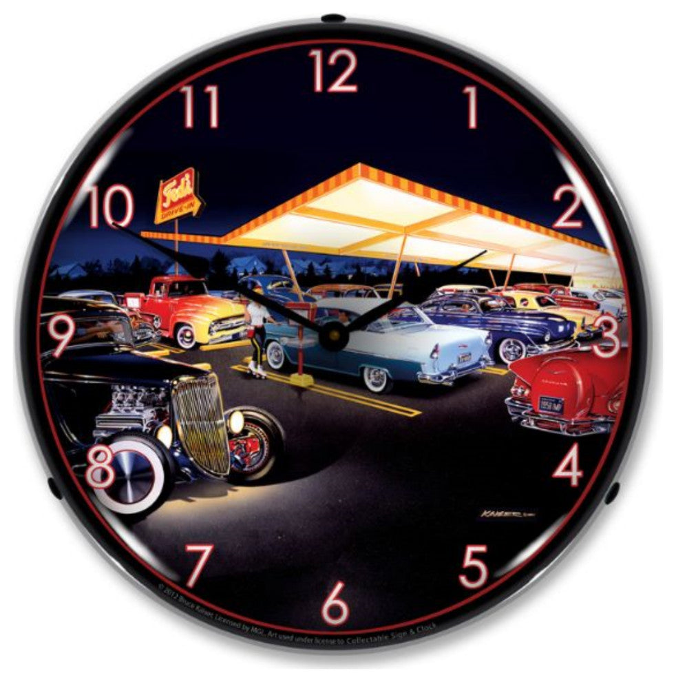 MGL1209407 Teds Drive In Clock