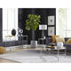 Modus Marilyn Glass and Steel Rectangular Console Table in White