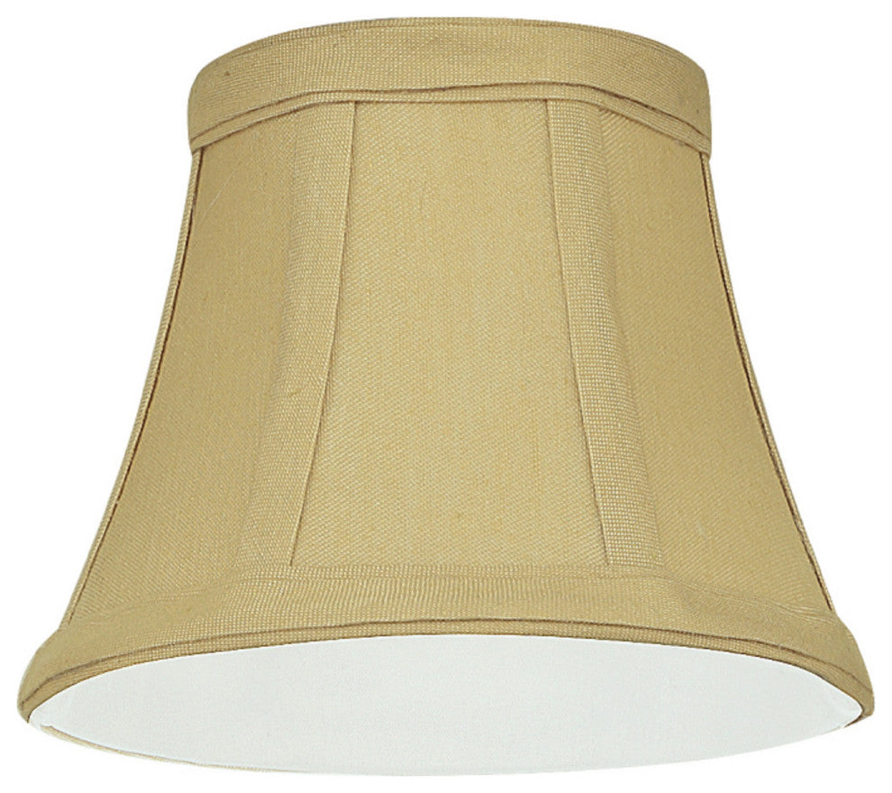 30274-2 Small Bell  Chandelier Clip On Lamp Shade Beige 3"x5"x4"