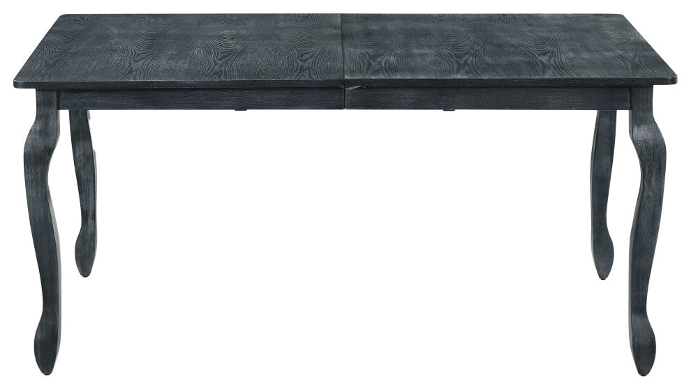 Bonview Fabric Upholstered Wood Expandable 7-Piece Dining Set, Gray