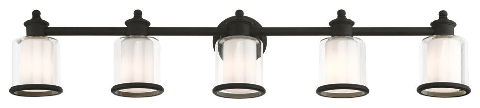 Livex Lighting Middlebush 5 Light Black Vanity Sconce