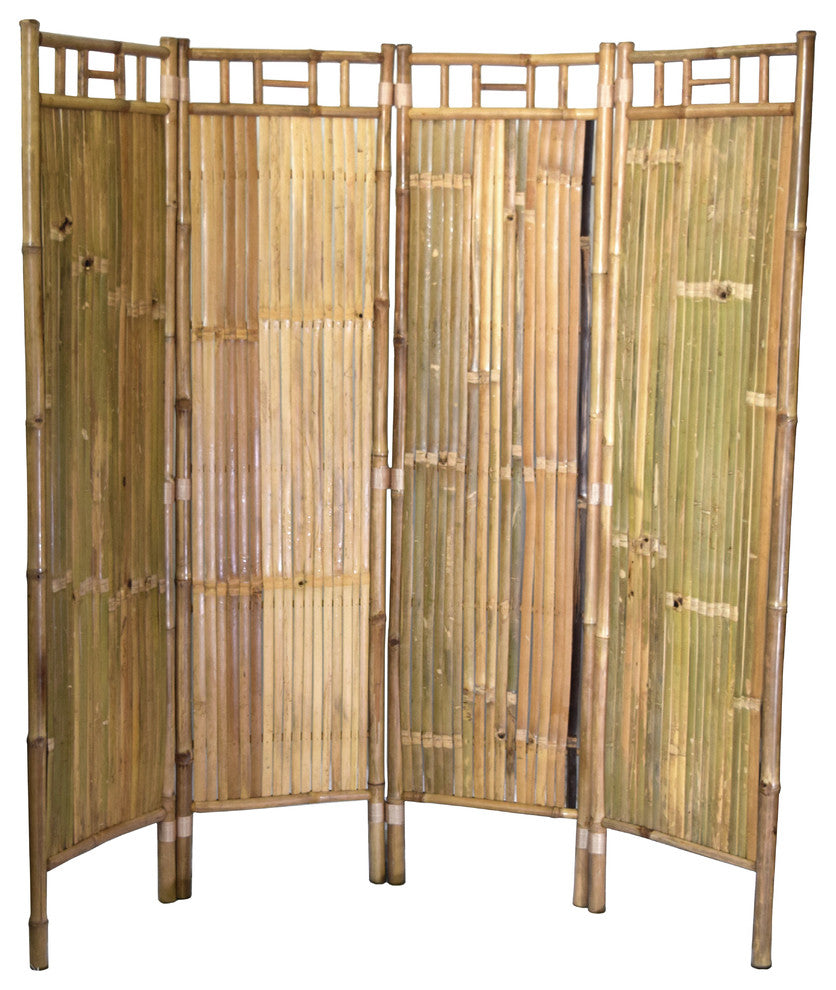 4-Panel Bamboo Screen