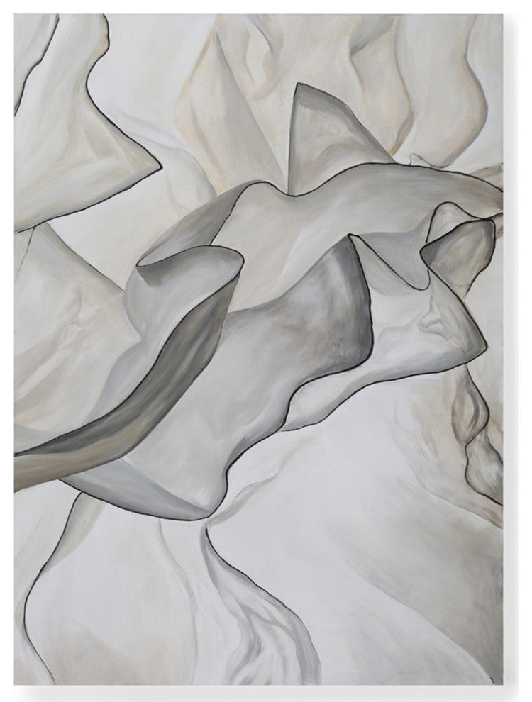 Elysium Breeze Modern Hand Painted Canvas Abstract Art - 96" x 70"