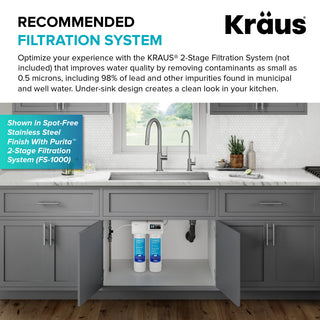 KRAUS Oletto 1-Handle Drinking Water Filter Faucet, Matte Black