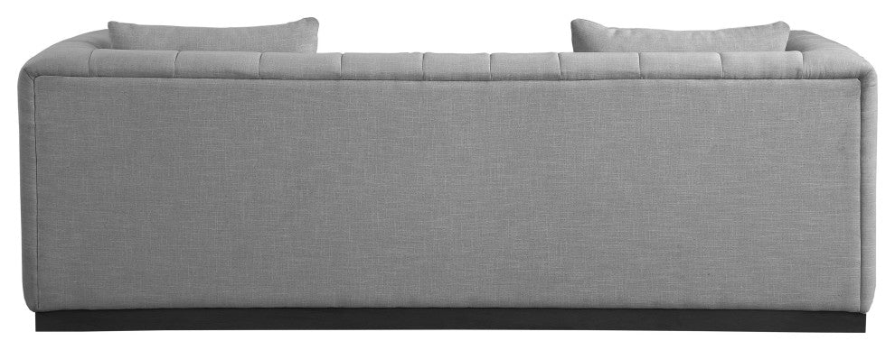 Lucia Beige Linen Textured Fabric Chair, Grey, Sofa