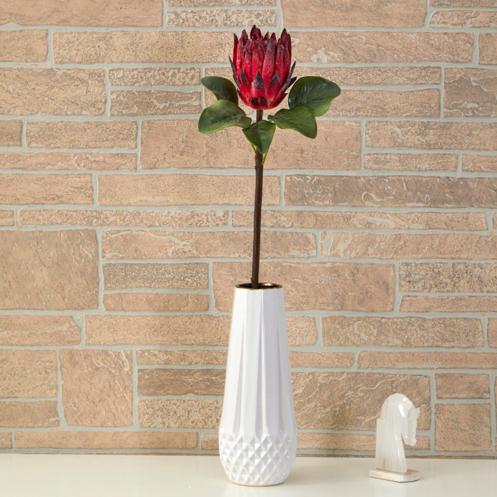 23" King Protea Artificial Flower, Set of 4