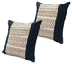 Benzara UPT-268961 Square Cotton Accent Throw Pillow, Aztec Pattern, White/Black