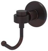 Continental Robe Hook With Groovy Accents, Venetian Bronze