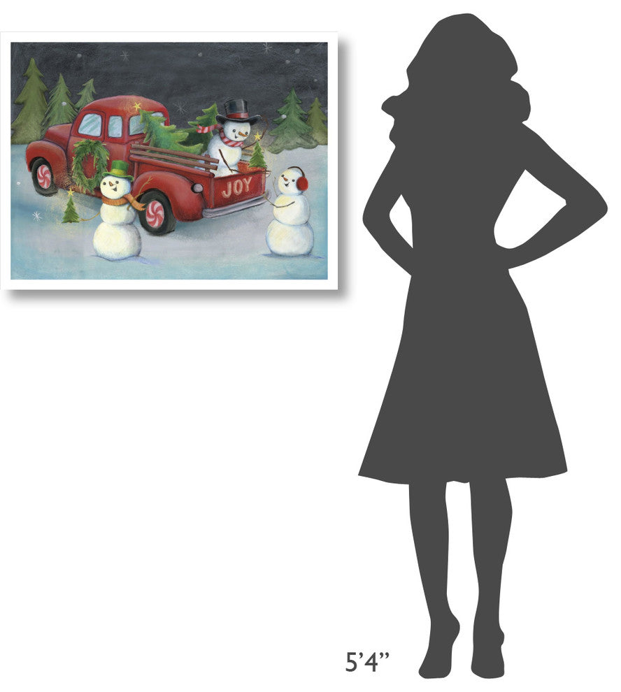 "Christmas on Wheels II Light" Digital Paper Print by Mary Urban, 34"x26"