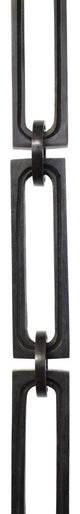 Brass Large Rectangle Chandelier Chain, 2 Sizes, Oil Bronzed Black, H103