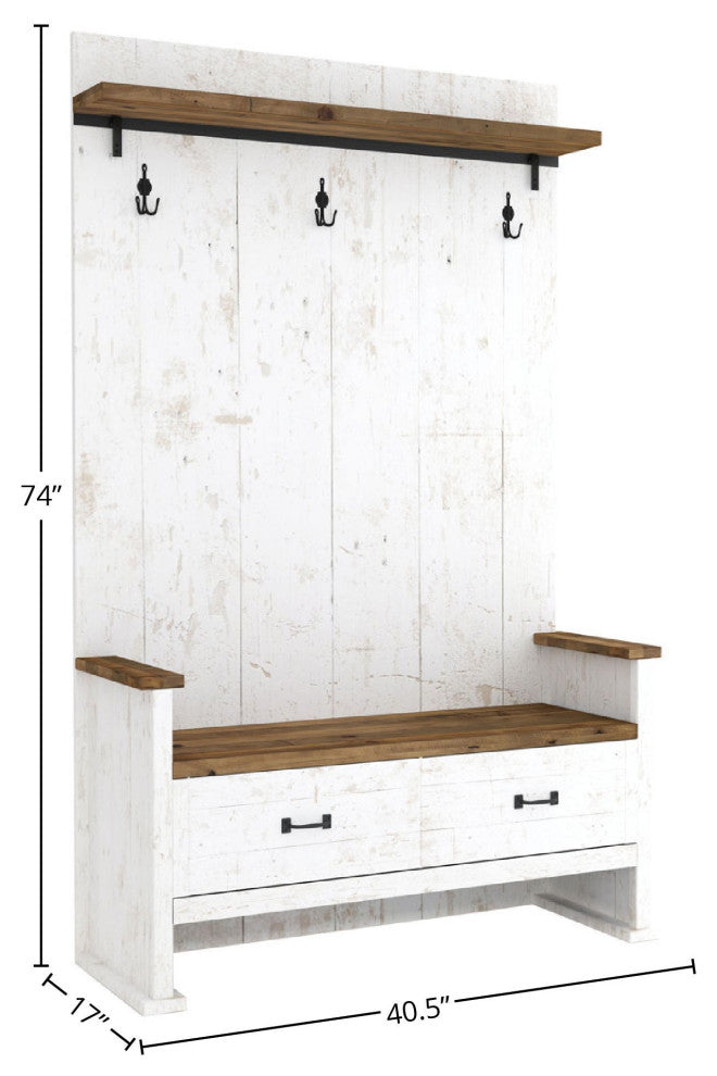Provence 41" Wide 2 Drawer Hall Bench