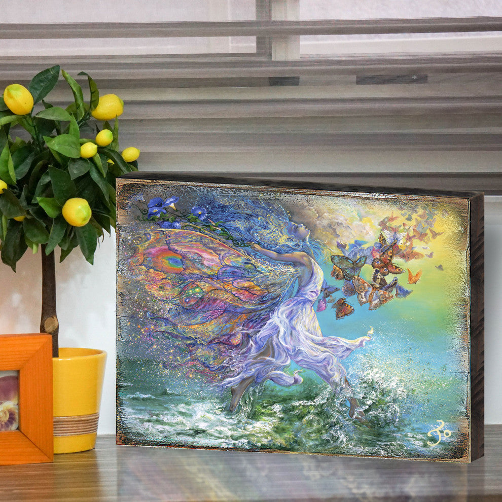 Joie De Vivre Wall and Table Top Wooden Decor, 24x18