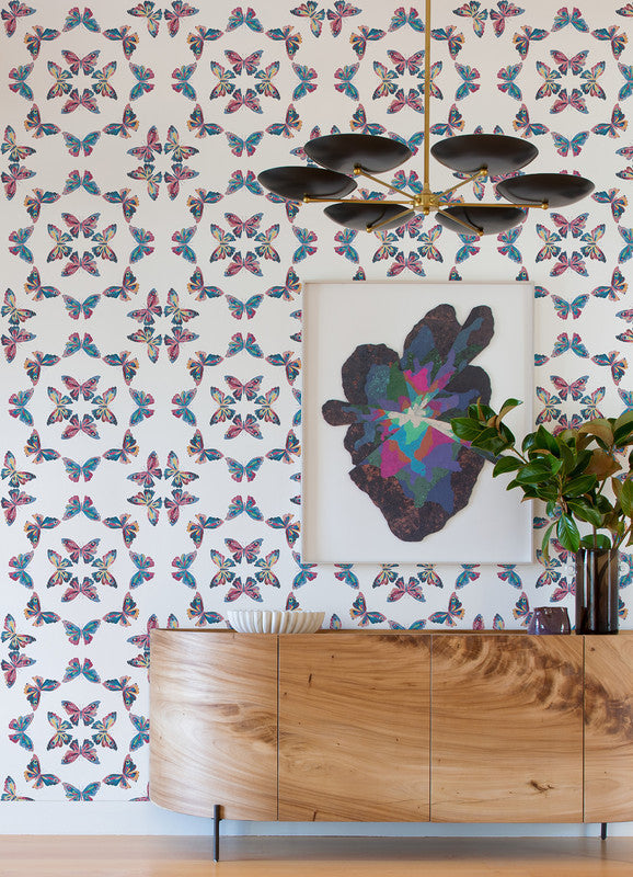 EttaVee Papillon Peel & Stick Wallpaper