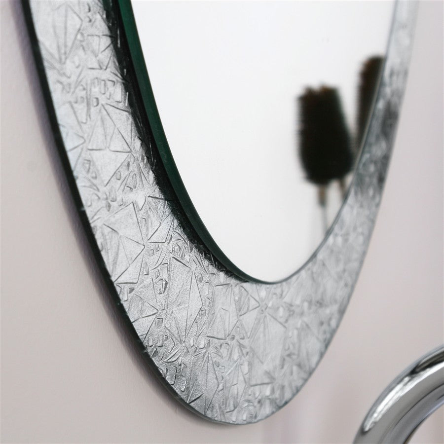 Frameless Crystal Wall Mirror