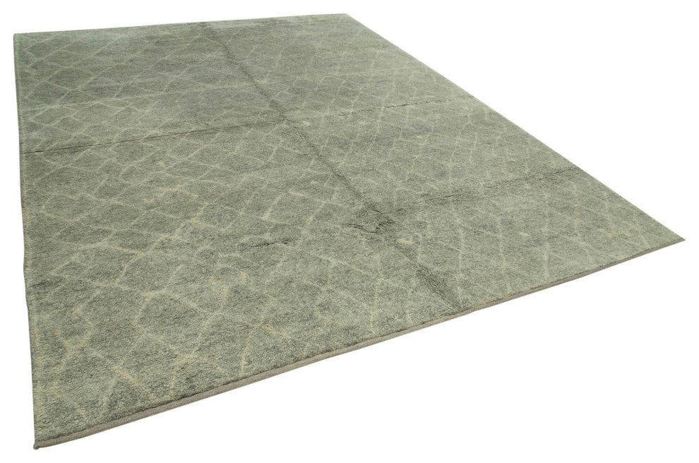 Rug N Carpet - Handmade Decorative 9' 2'' x 11' 10'' Moroccan Area Rug