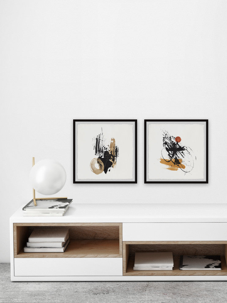 Direct Answer Diptych, Set of 2, 18x18 Panels