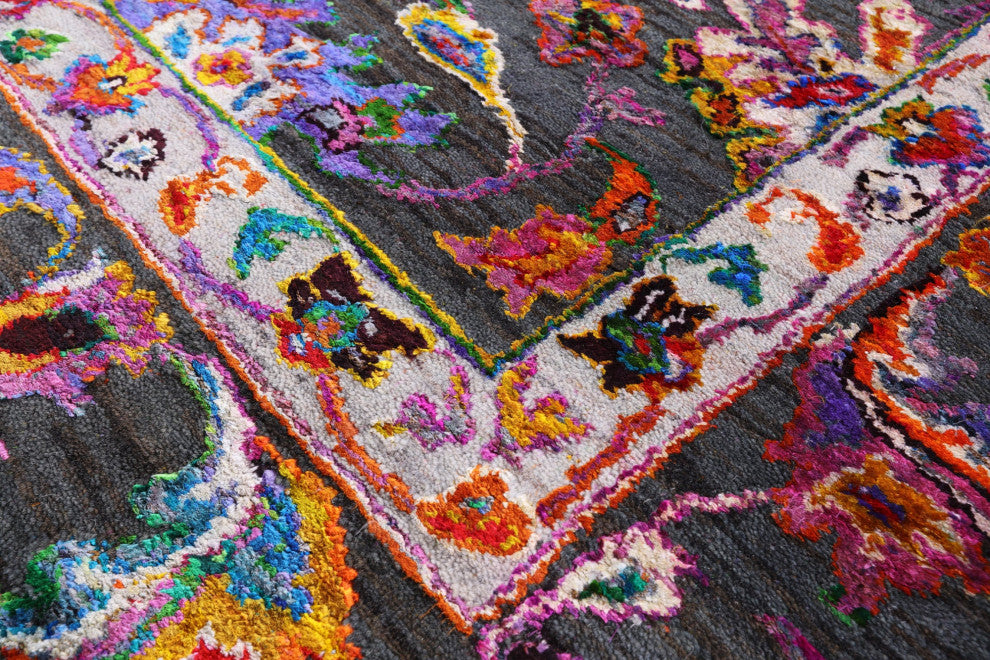 8' 10" X 11' 10" Wool & Silk Persian Hand-Knotted Rug - Q13733
