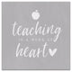 Teaching is a Work of Heart 12x12 Canvas Wall Art